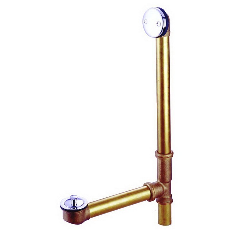 KINGSTON BRASS PDLL316 MADE TO MATCH 16 INCH TUB WASTE WITH OVERFLOW WITH LIFT AND LOCK DRAIN