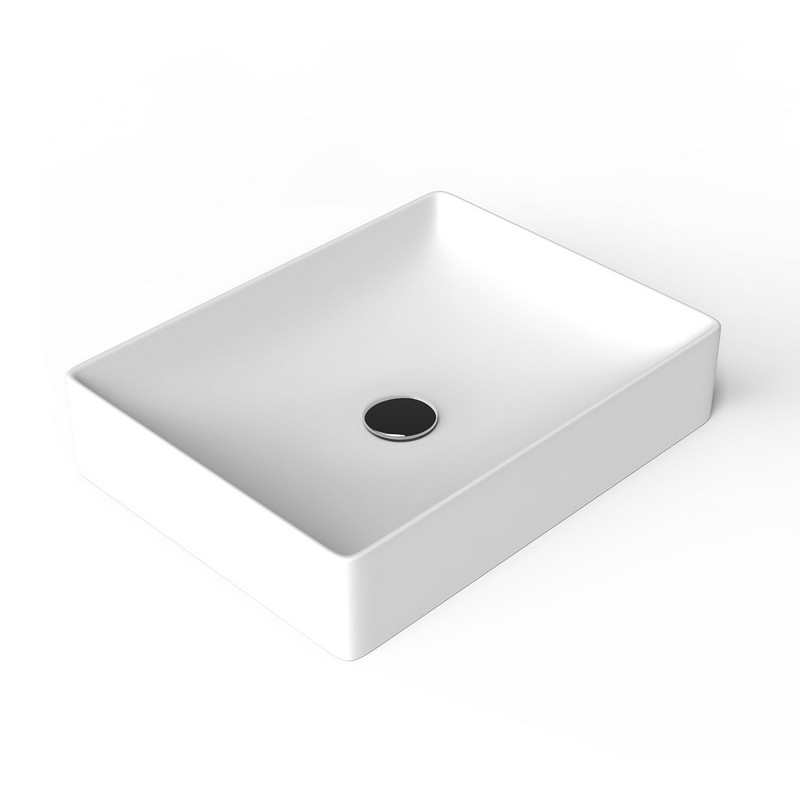 WS BATH COLLECTIONS FLY 3050 WG FLY 19 3/4 INCH CERAMIC VESSEL BATHROOM SINK IN GLOSSY WHITE