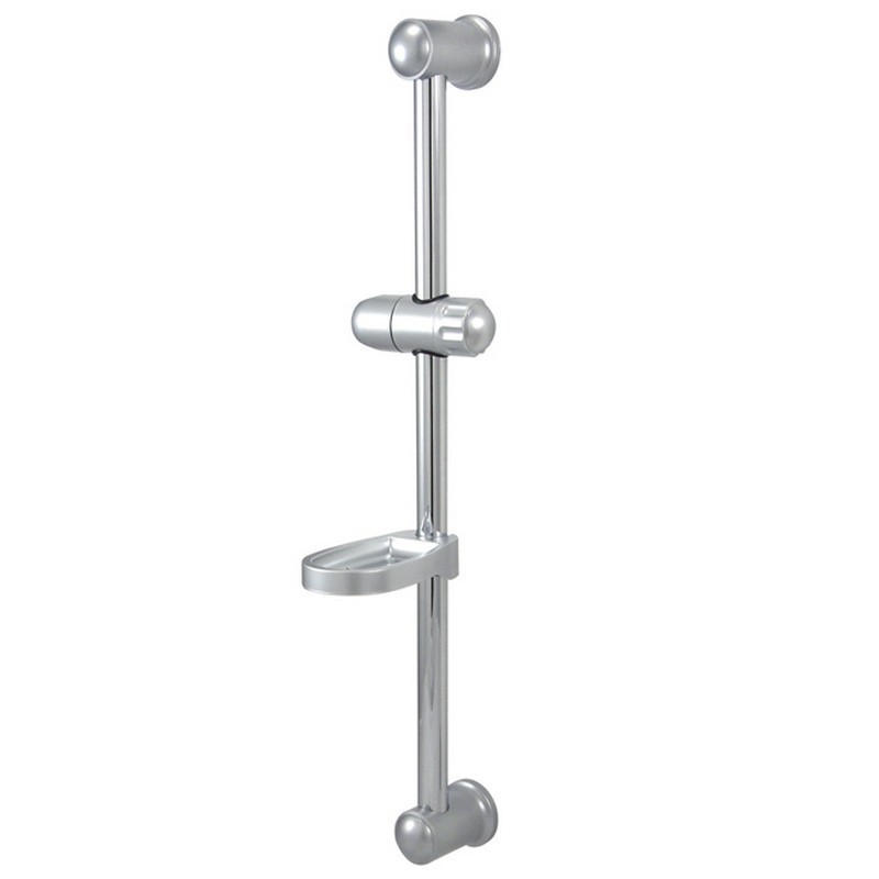 KINGSTON BRASS KX252SG VILBOSCH 24 INCH GLIDE BAR WITH ACRYLIC SOAP DISH AND HAND SHOWER HOLDER