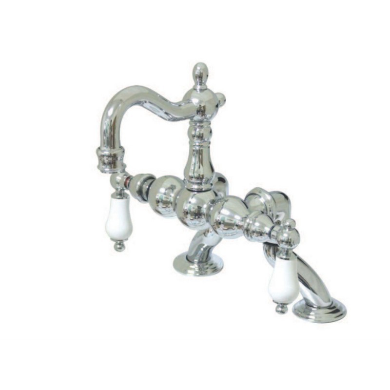 KINGSTON BRASS CC2006T1 VINTAGE CLAWFOOT TUB FILLER FAUCET IN POLISHED CHROME