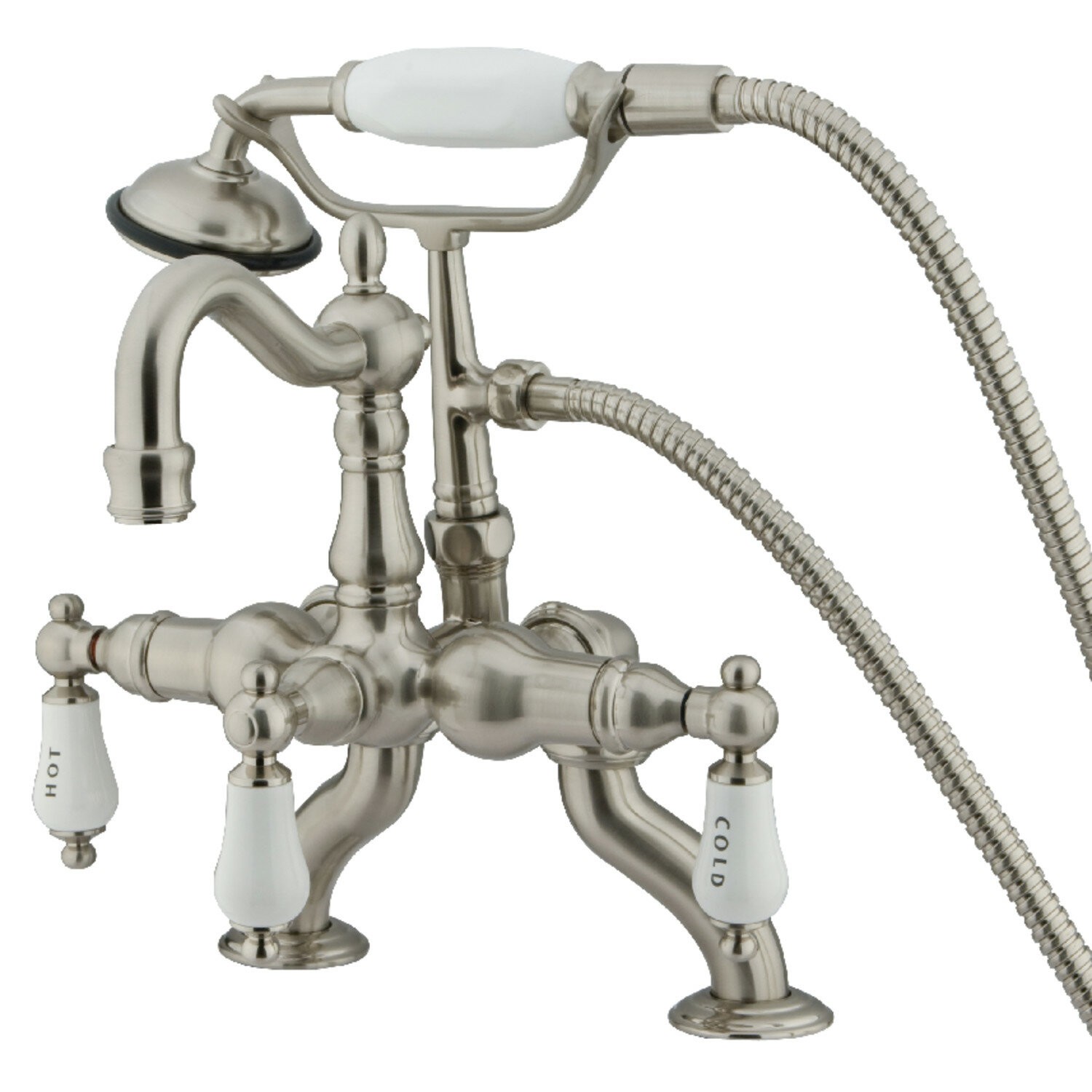 KINGSTON BRASS CC2009T VINTAGE CLAWFOOT TUB FILLER FAUCET WITH HAND SHOWER