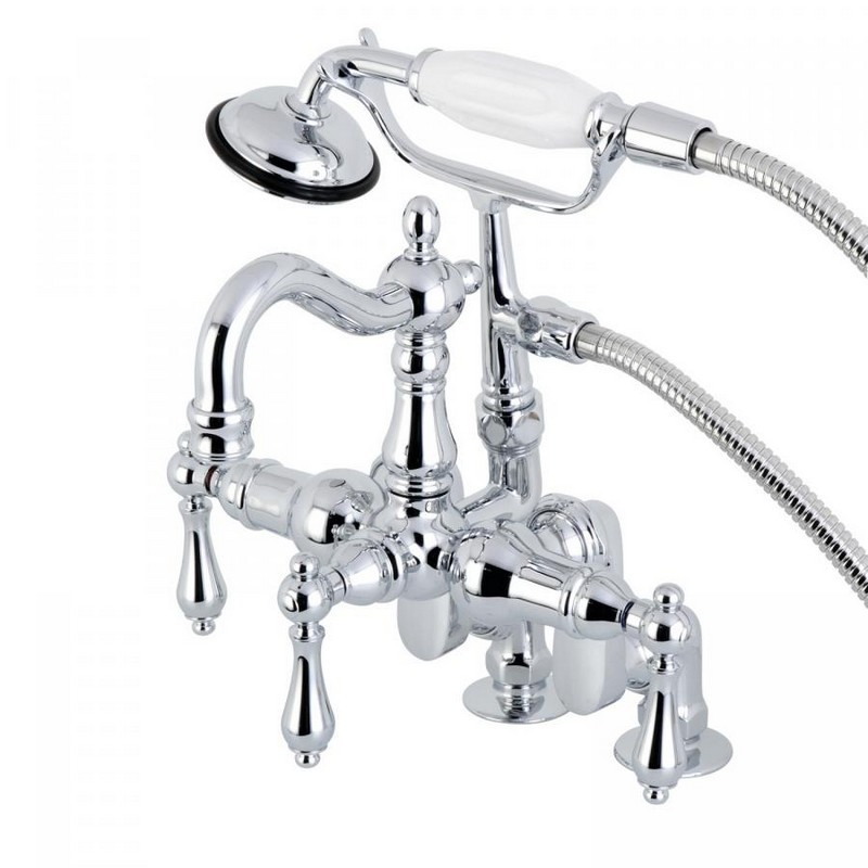 KINGSTON BRASS CC6014T1 VINTAGE CLAWFOOT TUB FILLER WITH HAND SHOWER