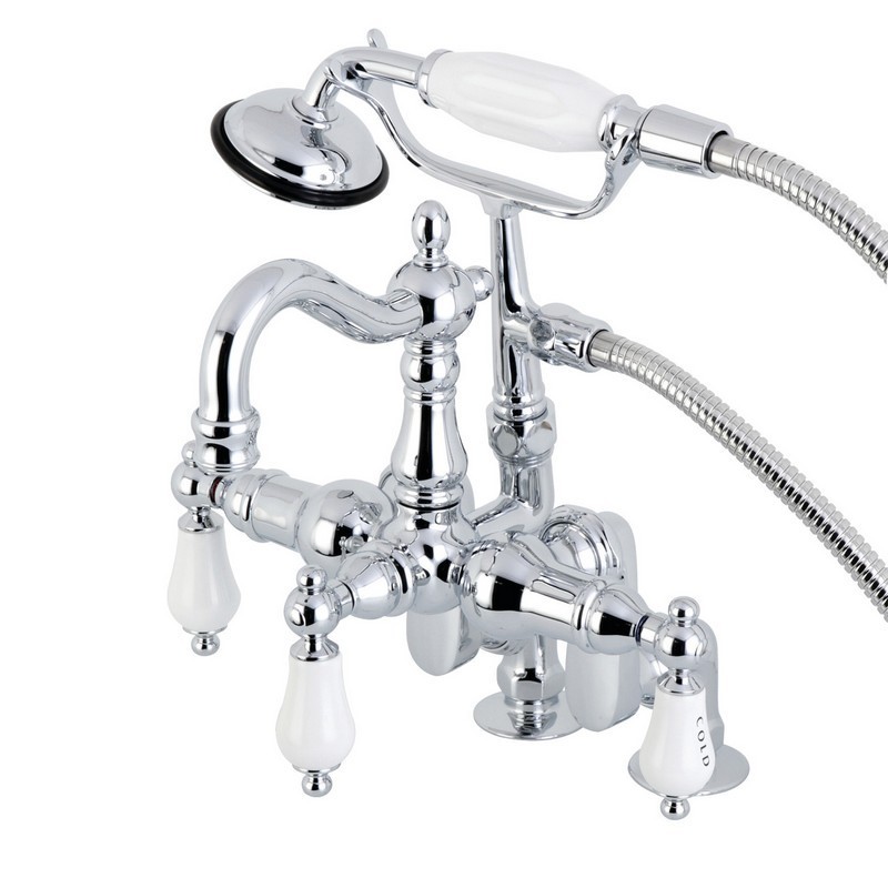 KINGSTON BRASS CC6018T1 VINTAGE CLAWFOOT TUB FILLER WITH HAND SHOWER