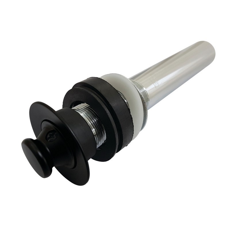 KINGSTON BRASS EV3000MB TRIMSCAPE BRASS LIFT AND TURN DRAIN WITHOUT OVERFLOW IN MATTE BLACK