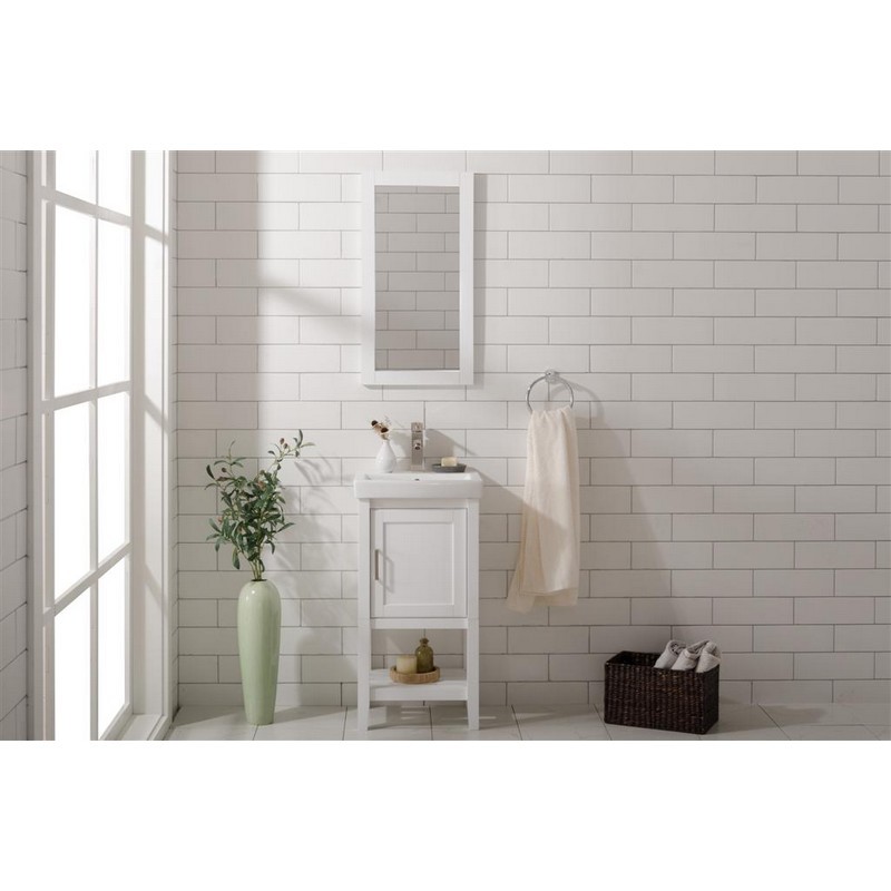 Legion Furniture Wlf9018 W 18 Inch White Sink Vanity In White