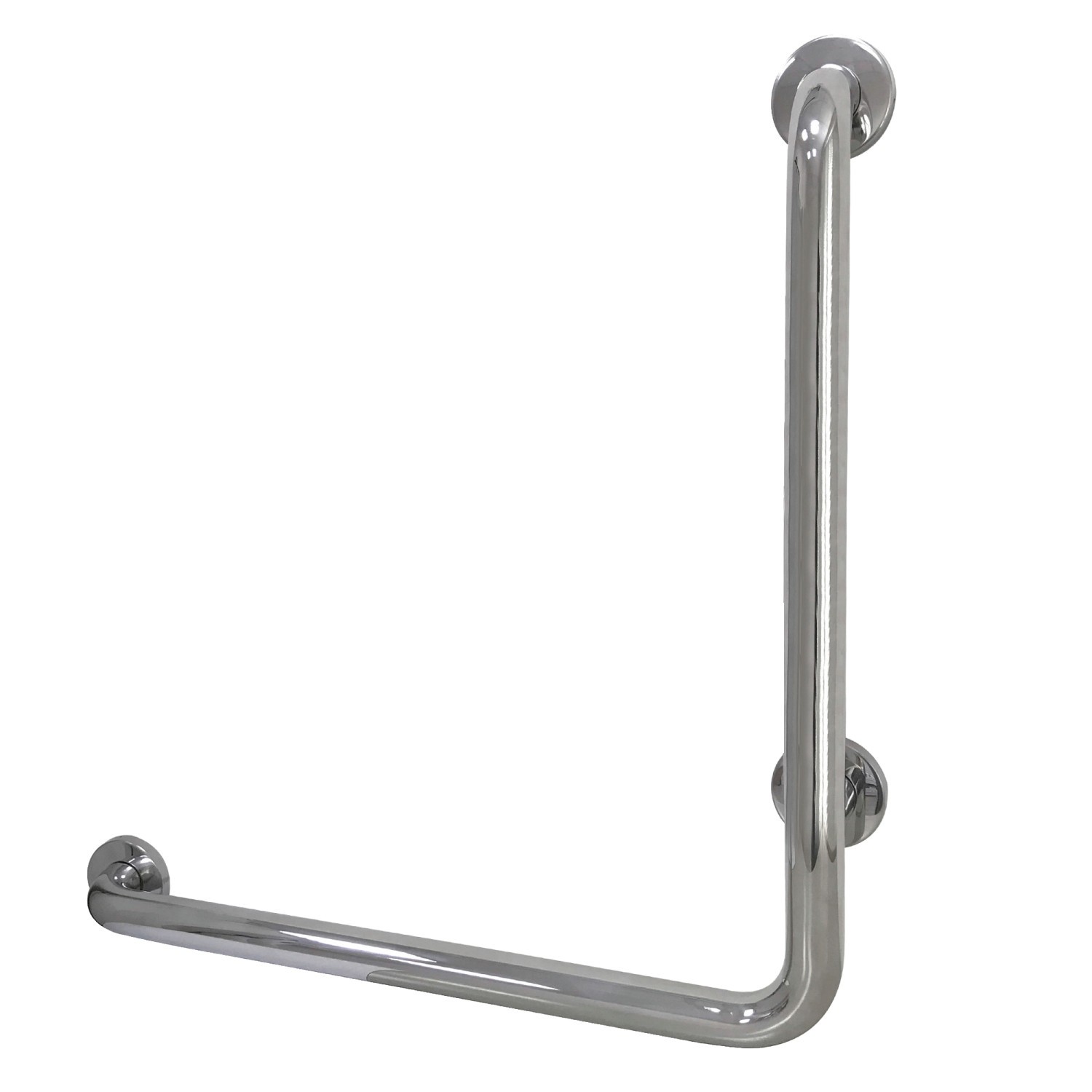 KINGSTON BRASS GBL1224CSL MADE TO MATCH 24 X 24 INCH L-SHAPED GRAB BAR - LEFT HAND