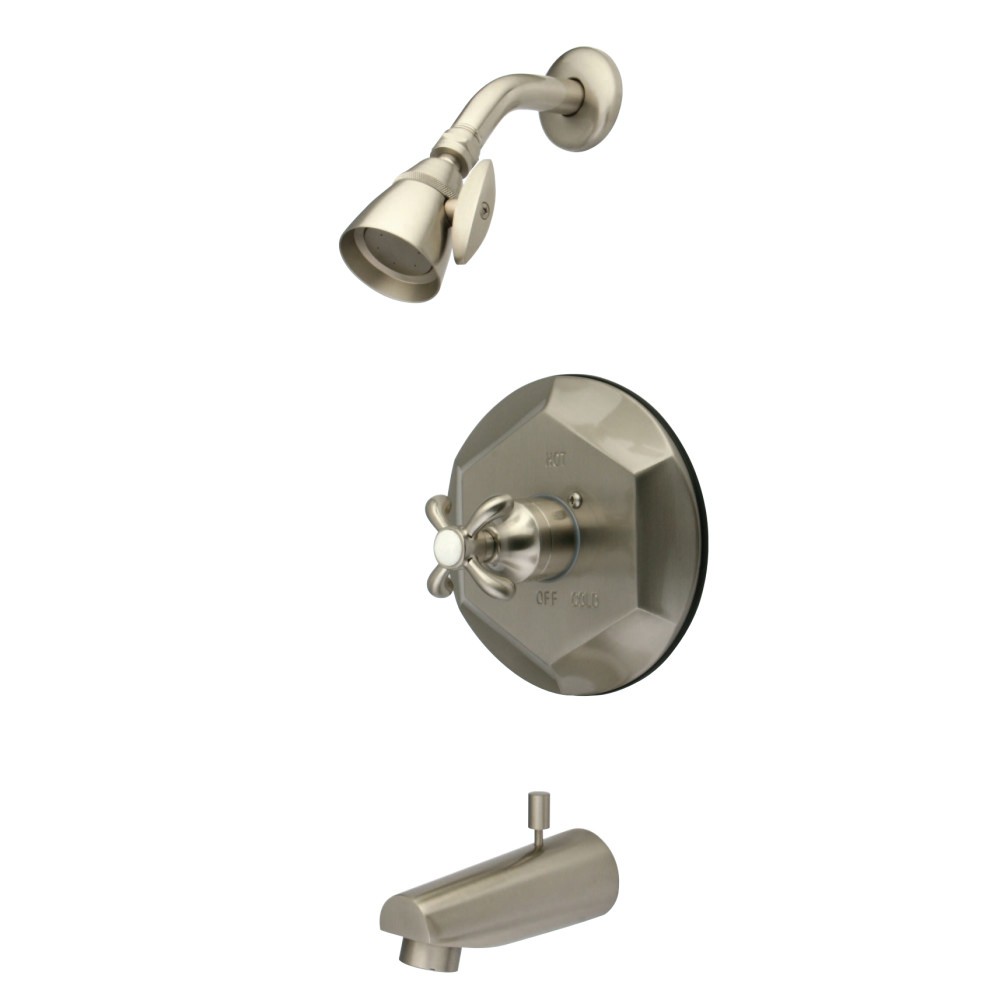 KINGSTON BRASS KB4638TX TUB AND SHOWER FAUCET IN BRUSHED NICKEL
