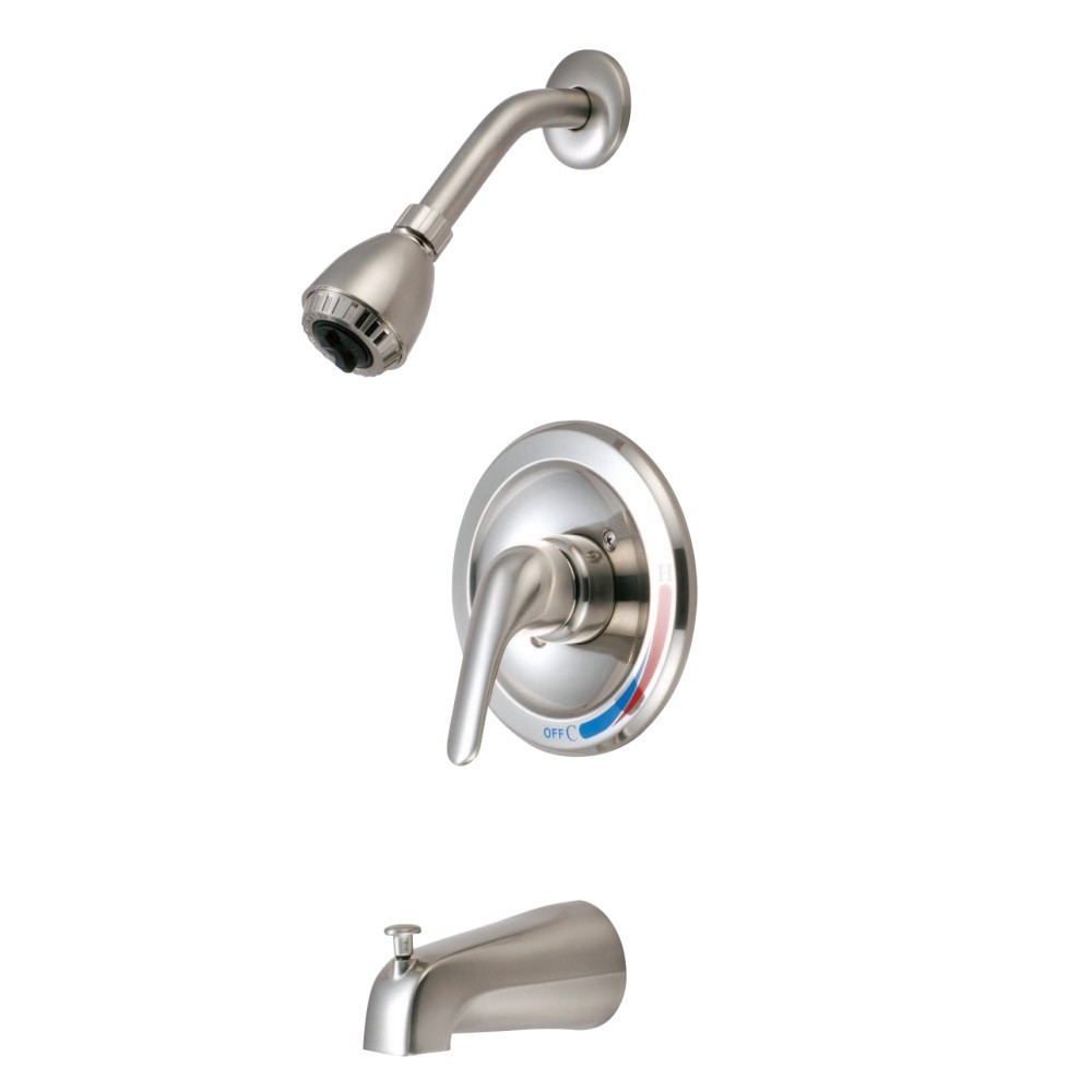 KINGSTON BRASS KKB658 TUB AND SHOWER FAUCET IN BRUSHED NICKEL