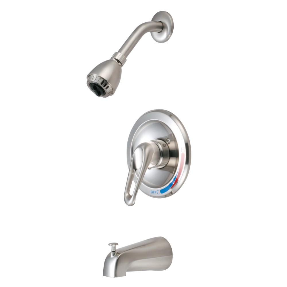 KINGSTON BRASS KKB698 TUB AND SHOWER FAUCET IN BRUSHED NICKEL