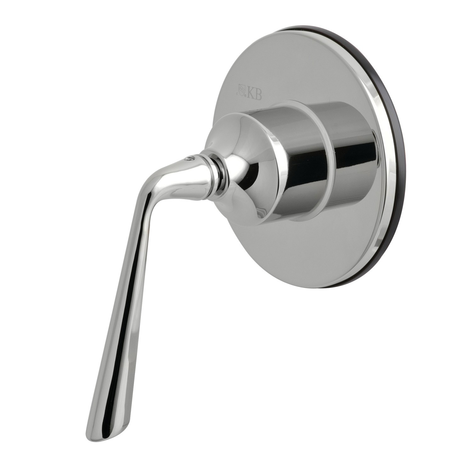 KINGSTON BRASS KS3031ZL THREE-WAY DIVERTER VALVE WITH SINGLE HANDLE AND ROUND PLATE IN POLISHED CHROME