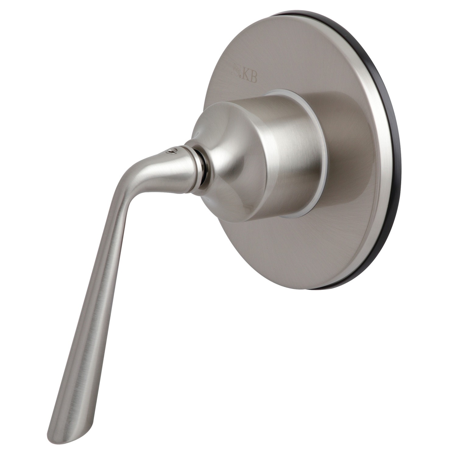 KINGSTON BRASS KS3038ZL THREE-WAY DIVERTER VALVE WITH SINGLE HANDLE AND ROUND PLATE IN BRUSHED NICKEL