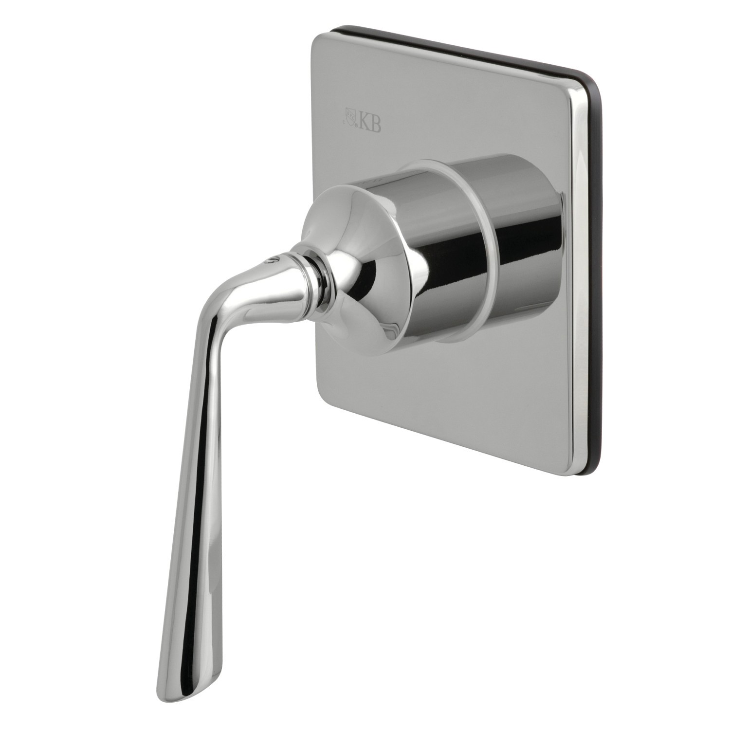 KINGSTON BRASS KS3041ZL THREE-WAY DIVERTER VALVE WITH SINGLE HANDLE AND SQUARE PLATE IN POLISHED CHROME