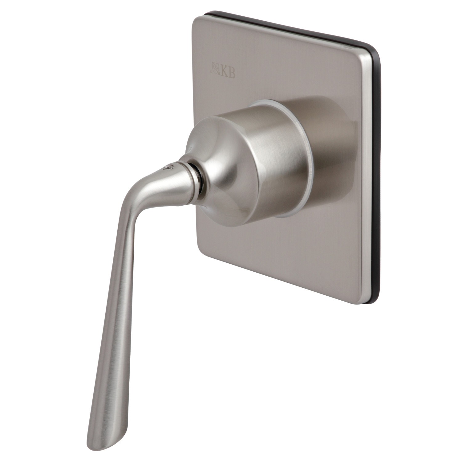 KINGSTON BRASS KS3048ZL THREE-WAY DIVERTER VALVE WITH SINGLE HANDLE AND SQUARE PLATE IN BRUSHED NICKEL