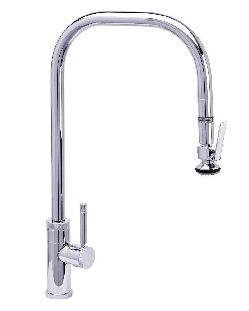 WATERSTONE FAUCETS 10250 FULTON 20 1/4 INCH INDUSTRIAL EXTENDED REACH LEVER SPRAYER PLP PULLDOWN FAUCET