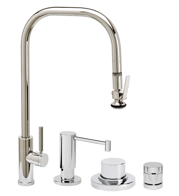WATERSTONE Faucets 9900-4 Industrial Prep Size PLP Pull-Down Faucet  Piece Suite