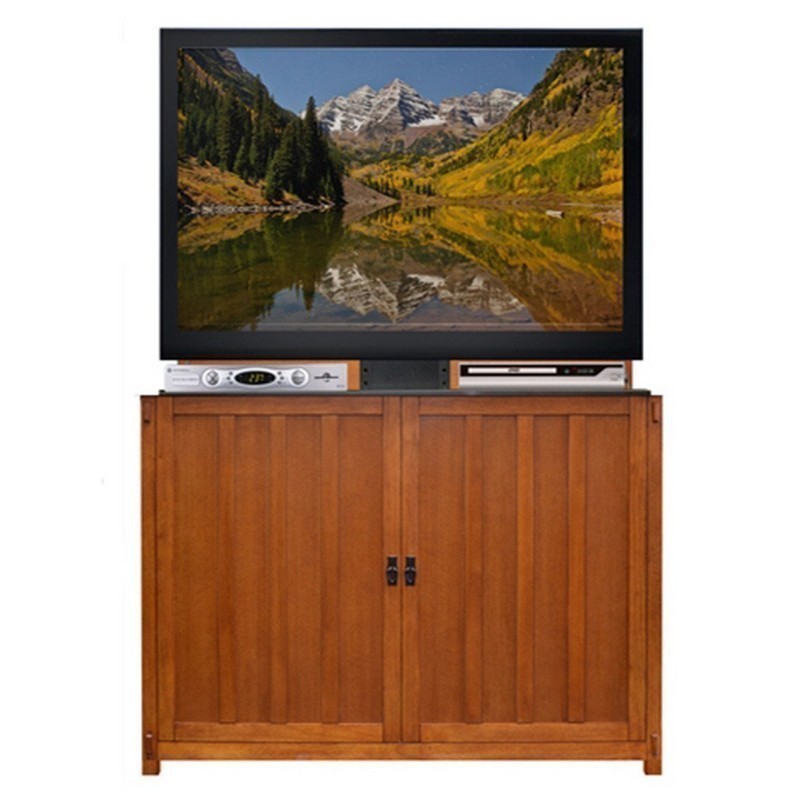 TOUCHSTONE 72006 ELEVATE MISSION STYLE TV LIFT CABINET FOR 50 INCH FLAT SCREEN TVS