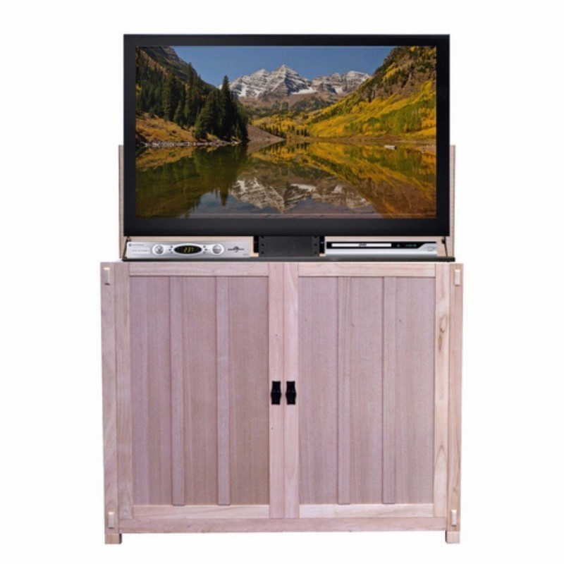 TOUCHSTONE 72106 ELEVATE UNFINISHED MISSION STYLE TV LIFT CABINET FOR 50 INCH FLAT SCREEN TVS