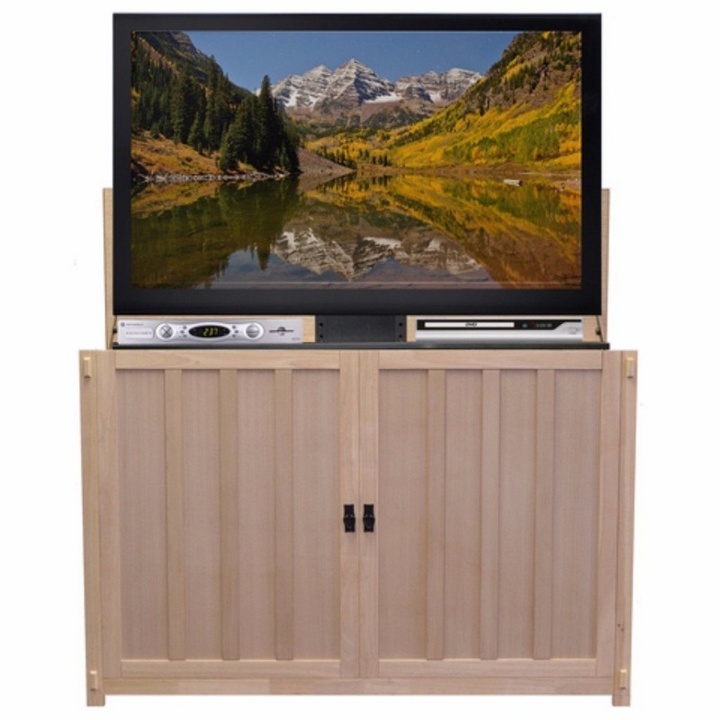 TOUCHSTONE 74106 GRAND ELEVATE UNFINISHED MISSION TV LIFT CABINET FOR 65 INCH FLAT SCREEN TVS