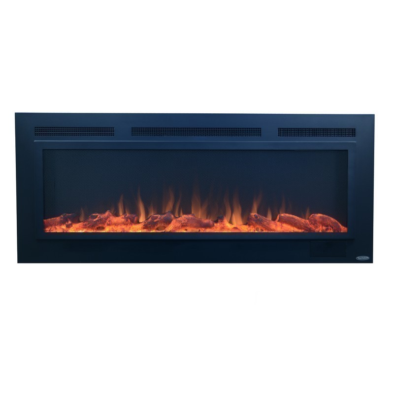 TOUCHSTONE 80013 SIDELINE-STEEL 50 INCH RECESSED ELECTRIC FIREPLACE