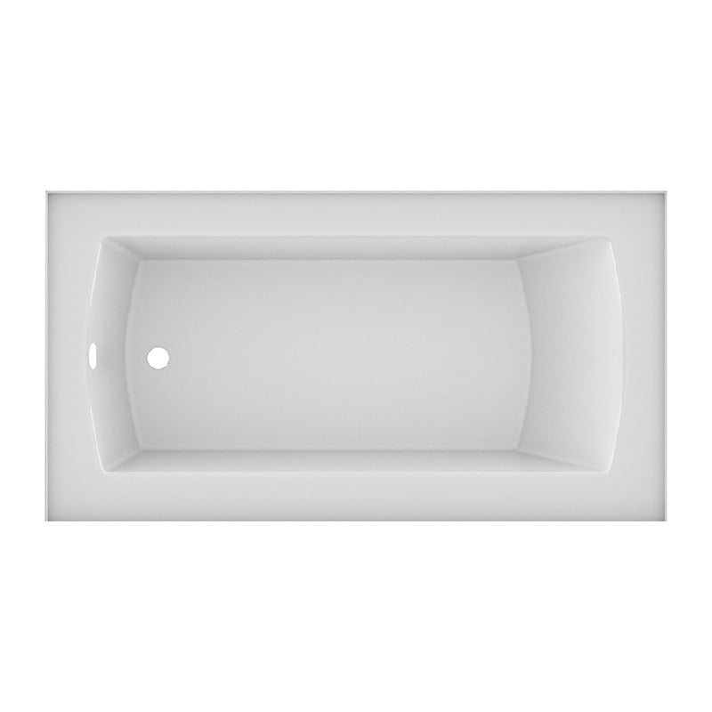 VALLEY ACRYLIC POVO6032SK OVO SIGNATURE 60 INCH X 32 INCH OVO PLAIN SKIRTED ALCOVE BATHTUB WITH SMOOTH INTEGRAL SKIRT