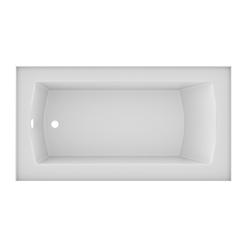 VALLEY ACRYLIC POVO6632SK OVO SIGNATURE 66 INCH X 30 INCH OVO PLAIN SKIRTED ALCOVE BATHTUB WITH SMOOTH INTEGRAL SKIRT
