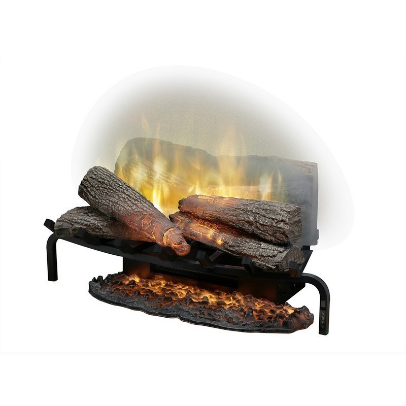 DIMPLEX RLG25 REVILLUSION 25-5/8 INCH TRADITIONAL ELECTRIC FIREPLACE LOG INSERT IN BLACK WITH ASHMAT