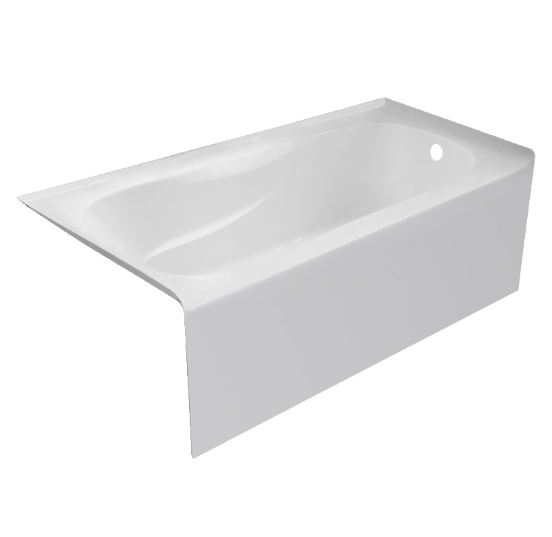 VALLEY ACRYLIC PPROAFR6030SK PRO AFFORDABLE LUXURY 60 INCH X 30 INCH PLAIN SKIRTED ABOVE FLOOR ROUGH-IN ALCOVE BATHTUB