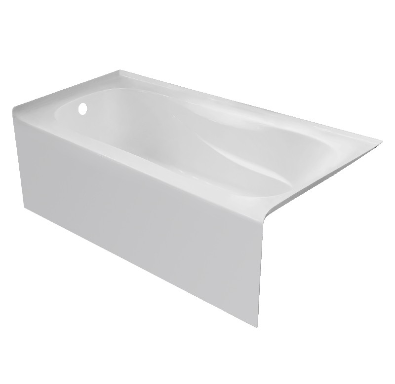VALLEY ACRYLIC PPROAFR6630SK PRO AFFORDABLE LUXURY 66 INCH X 30 INCH PLAIN SKIRTED ABOVE FLOOR ROUGH-IN ALCOVE BATHTUB