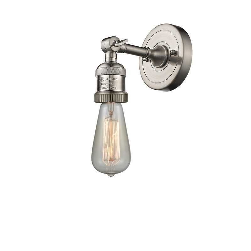 INNOVATIONS LIGHTING 203NH FRANKLIN RESTORATION BARE BULB 4 1/2 INCH ONE LIGHT UP OR DOWN WALL SCONCE