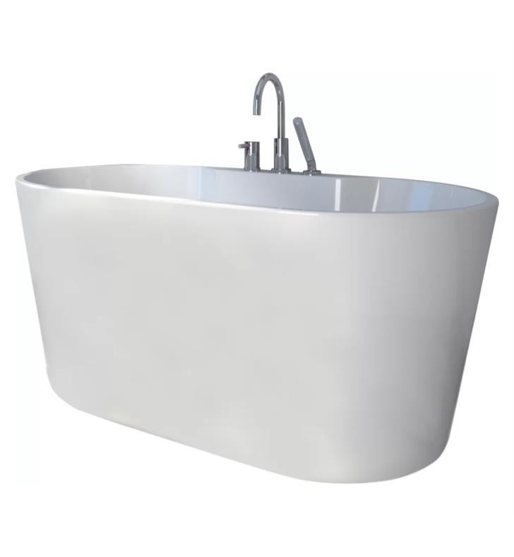 A&E BATH AND SHOWER BT-1078 RETRO 56 INCH FREESTANDING TUB WITH FAUCET