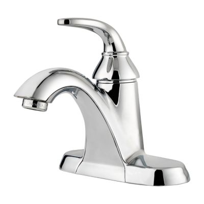 PFISTER LF-042-PD PASADENA 6 1/4 INCH DECK MOUNT SINGLE CONTROL CENTERSET BATHROOM FAUCET WITH PUSH AND SEAL