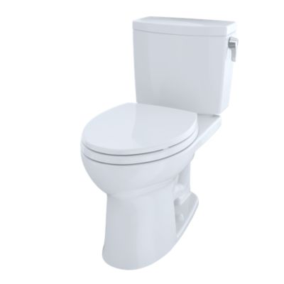 TOTO CST454CUFRG#01 DRAKE II 1 GPF TWO PIECE ELONGATED TOILET WITH SANAGLOSS CERAMIC GLAZE WITH RIGHT HAND TRIP LEVER