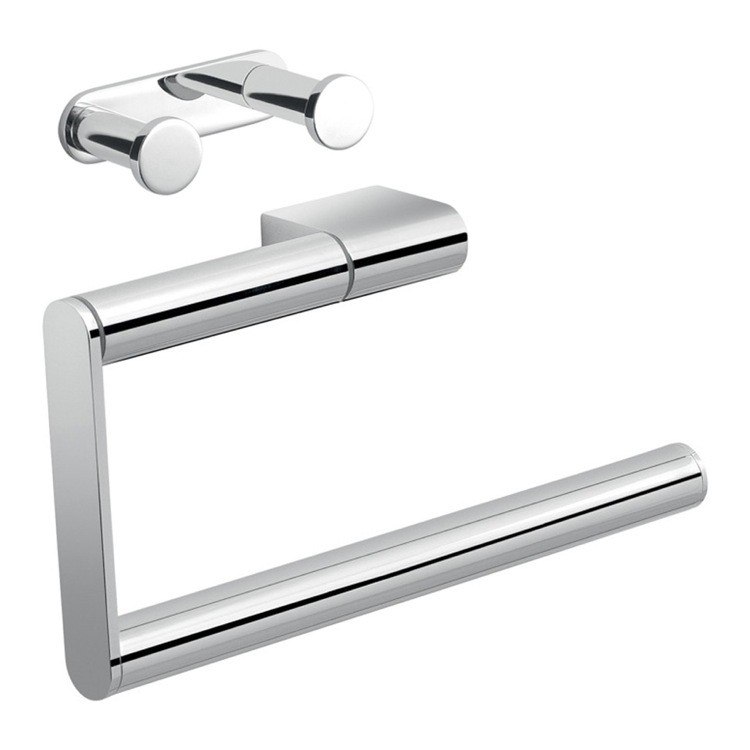 GEDY CAR514 CANARIE TWO PIECE CHROME ACCESSORY SET