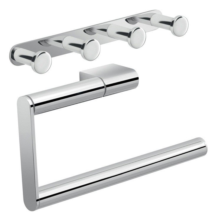 GEDY CAR515 CANARIE WALL MOUNTED CHROME ACCESSORY SET
