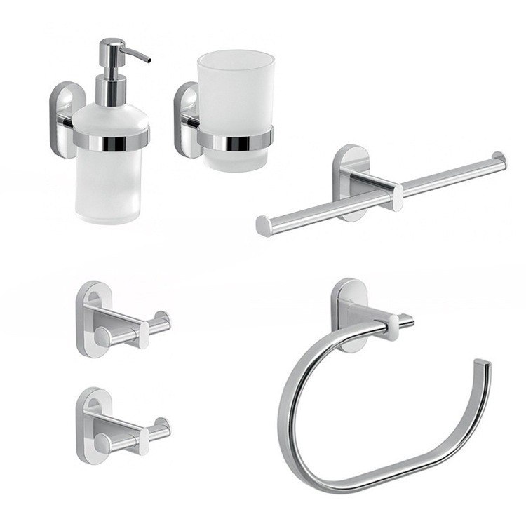 GEDY FEBO681-13 FEBO 6 PIECE COMBINATION HARDWARE AND ACCESSORY SET