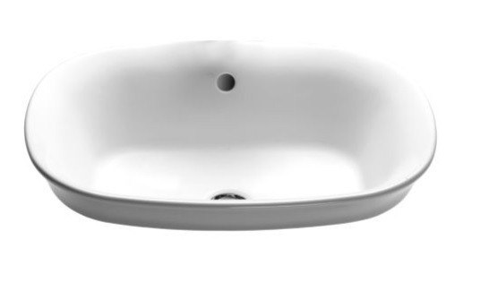 TOTO LT480G MARIS 19-1/2 INCH DROP IN BATHROOM SINK WITH OVERFLOW AND SANAGLOSS CERAMIC GLAZE