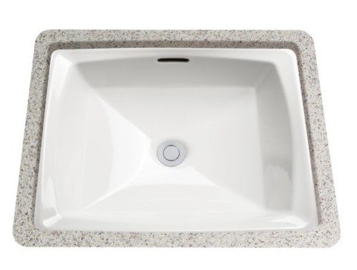 TOTO LT491G CONNELLY 14-1/2 INCH UNDERMOUNT BATHROOM SINK WITH SANAGLOSS CERAMIC GLAZE AND OVERFLOW DRAIN