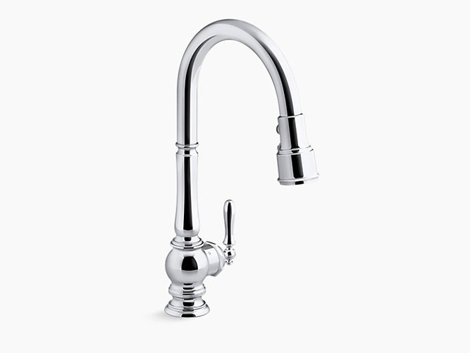 KOHLER K-29709 ARTIFACTS 1.5 GPM SINGLE HOLE PULL DOWN KITCHEN FAUCET WITH RESPONSE TOUCHLESS FAUCET TECHNOLOGY