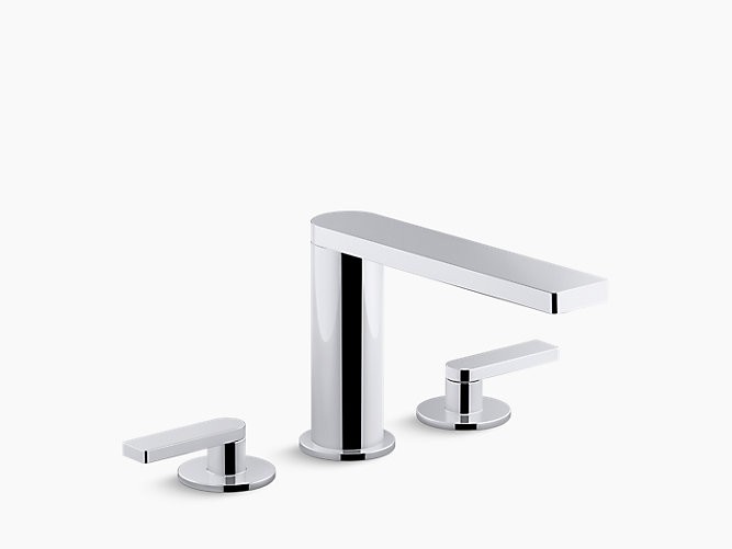 KOHLER K-73060-4 COMPOSED WIDESPREAD BATHROOM FAUCET WITH LEVER HANDLES - POP UP INCLUDED