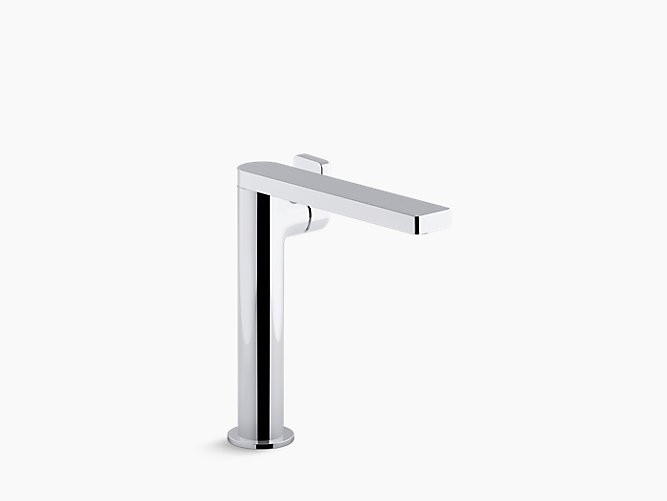 KOHLER K-73168-4 COMPOSED 1.2 GPM SINGLE HOLE VESSEL BATHROOM FAUCET WITH LEVER HANDLE AND DRAIN ASSEMBLY