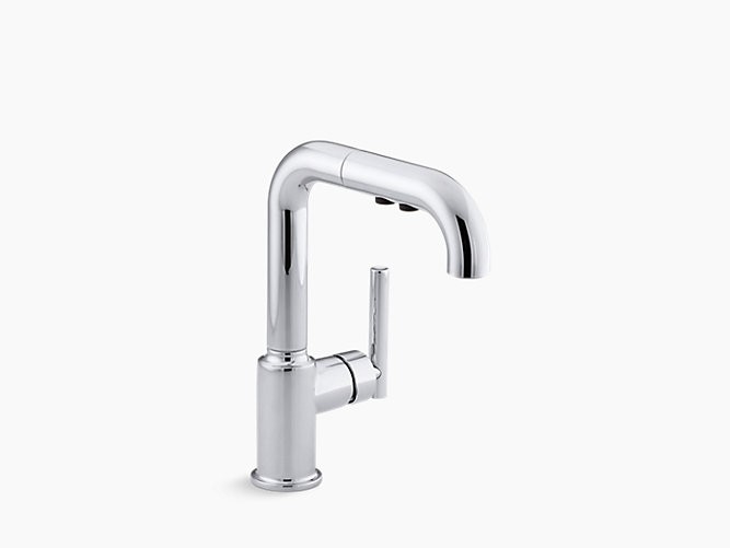 KOHLER K-7506 PURIST SINGLE HANDLE KITCHEN FAUCET WITH PULLOUT SPRAY