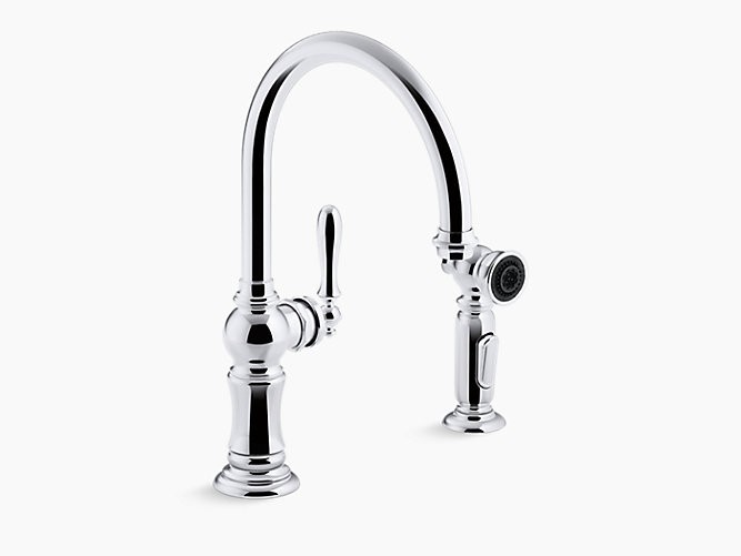 KOHLER K-99262 ARTIFACTS HIGH-ARCH 14-11/16 INCH KITCHEN FAUCET WITH PROMOTION AND MASTERCLEAN TECHNOLOGIES - INCLUDES SIDE SPRAY