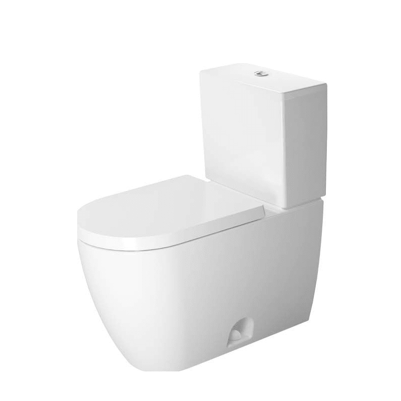 DURAVIT D4201600 ME BY STARCK 0.92/1.32 GPF DUAL-FLUSH TWO-PIECE ELONGATED CHAIR HEIGHT TOILET WITH TOP FLUSH BUTTON - LESS SEAT