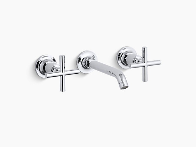 KOHLER K-T14413-3 PURIST WALL MOUNT BATHROOM FAUCET - WITHOUT DRAIN ASSEMBLY
