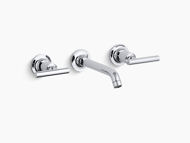 KOHLER K-T14413-4 PURIST WALL MOUNT BATHROOM FAUCET - WITHOUT DRAIN ASSEMBLY