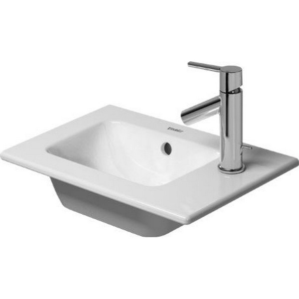 DURAVIT 072343 ME BY STARCK 16-7/8 INCH WALL-MOUNTED 1-HOLE HANDRINSE BASIN