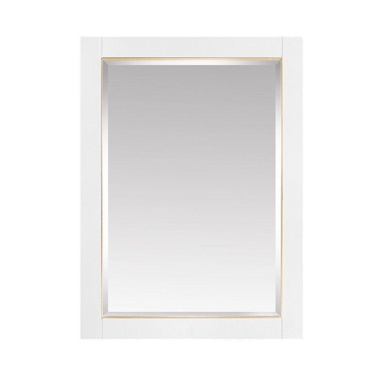 AVANITY 170512-MC22-WTG 22 INCH MIRROR CABINET FOR ALLIE AND AUSTEN COLLECTIONS IN WHITE WITH GOLD TRIM