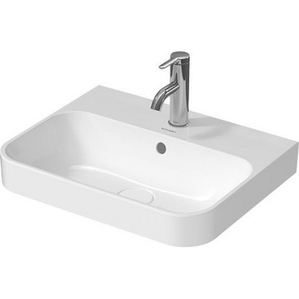 DURAVIT 236050 HAPPY D.2 PLUS 19-5/8 INCH WASHBOWL WITH OVERFLOW