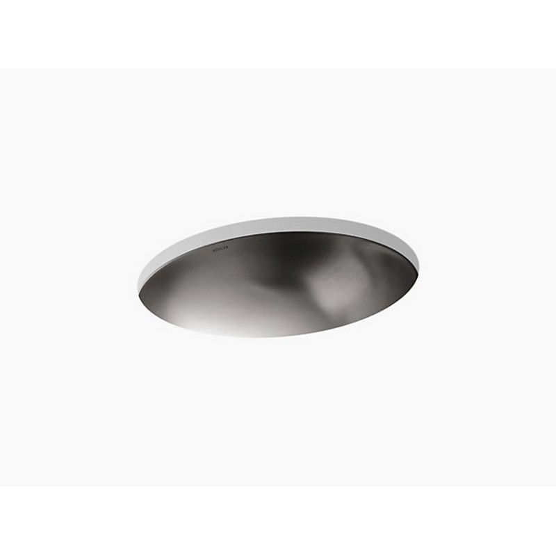 KOHLER K-2608-SU-NA BACHATA 19-7/8 INCH DROP-IN/UNDERMOUNT BATHROOM SINK WITH LUSTER FINISH, NO OVERFLOW