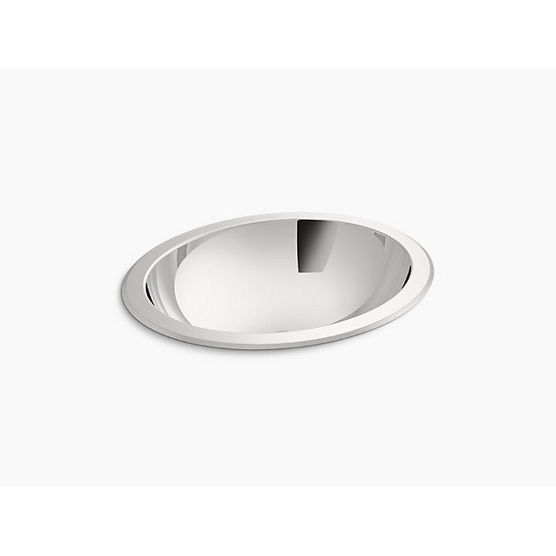 KOHLER K-2609-MU-NA BACHATA 19-7/8 INCH DROP-IN/UNDERMOUNT BATHROOM SINK WITH MIRROR FINISH AND OVERFLOW
